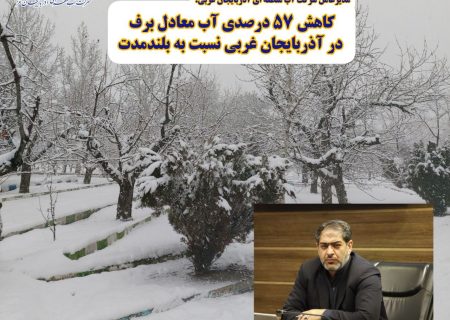 کاهش ۵۷ درصدی آب معادل برف در آذربایجان غربی نسبت به بلندمدت