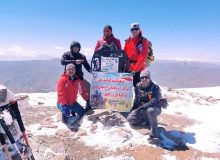 صعود تیم کوهنوردی شرکت آب و فاضلاب آذربایجان غربی به قله اورین خوی