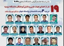 افتخارآفرینی برای جهاد کشاورزی آذربایجان‌غربی / رییس سازمان جهاد کشاورزی استان در جمع ۲ درصد دانشمندان برتر جهان