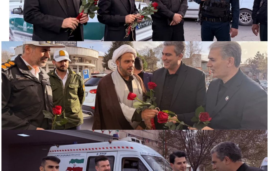 فرماندار و شهردار سلماس از نیروهای مسلح و امدادی تجلیل کردند