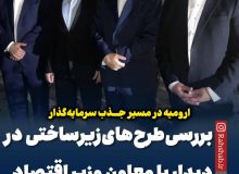 ارومیه در مسیر جذب سرمایه‌گذار؛ بررسی طرح‌های زیرساختی در دیدار با معاون وزیر اقتصاد